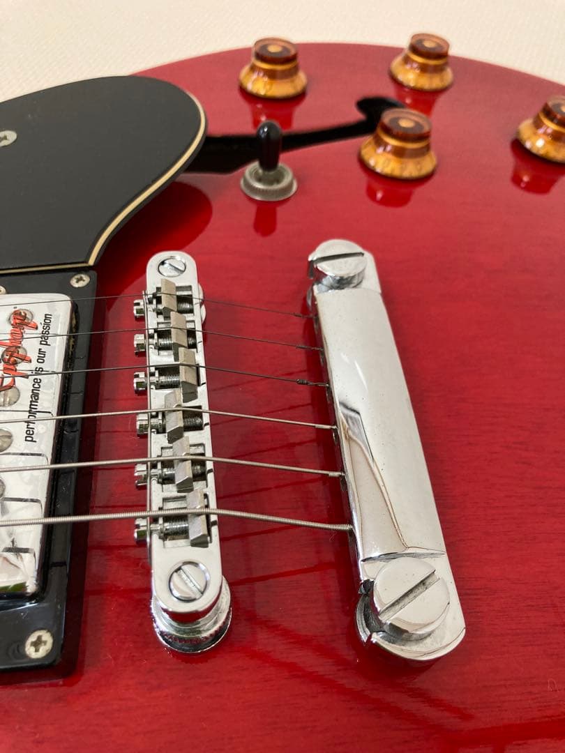 Epiphone DOT CHセミアコースティックギター レッド