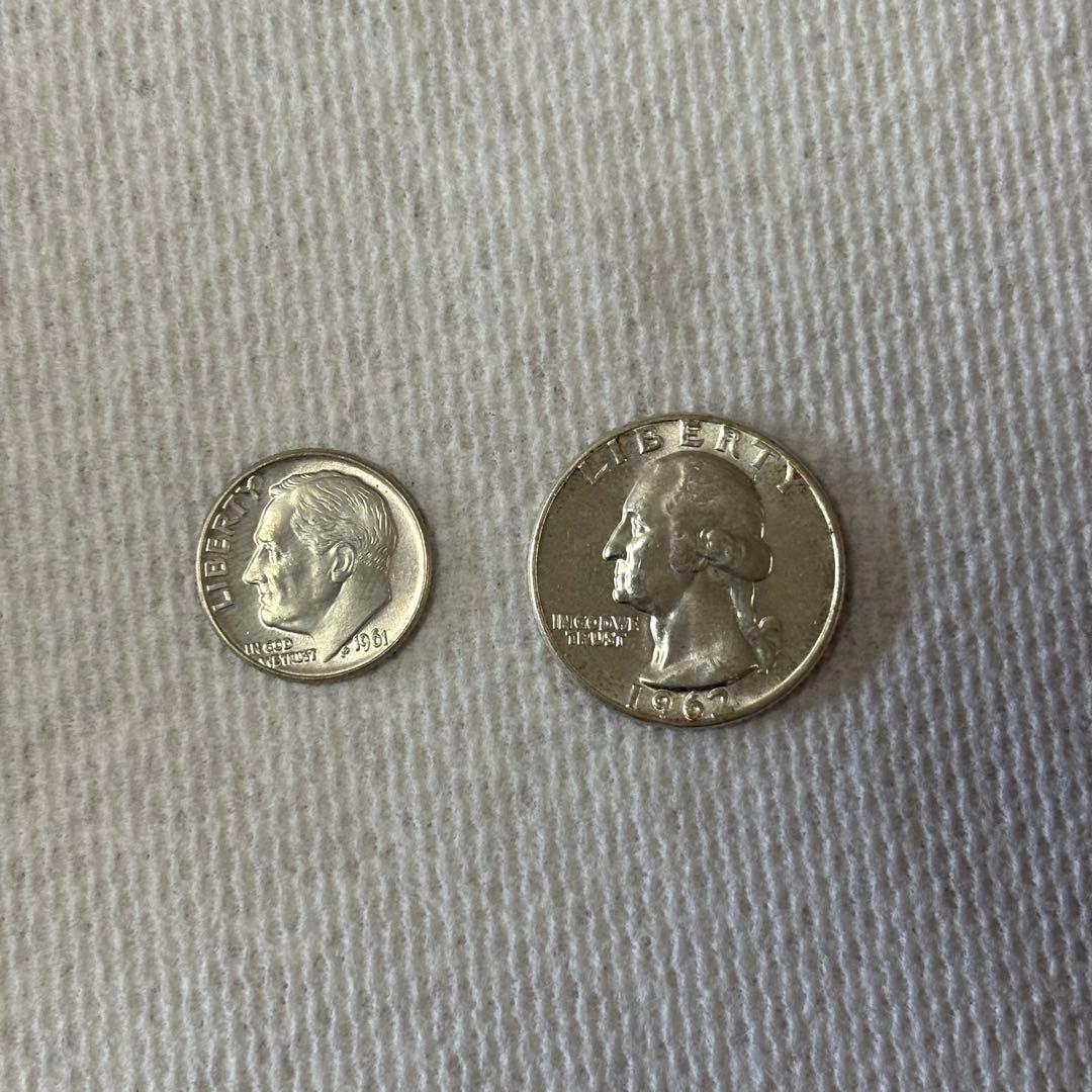 1922年ピースダラー 1964年ケネディハーフダラー などアメリカ古銭銀貨