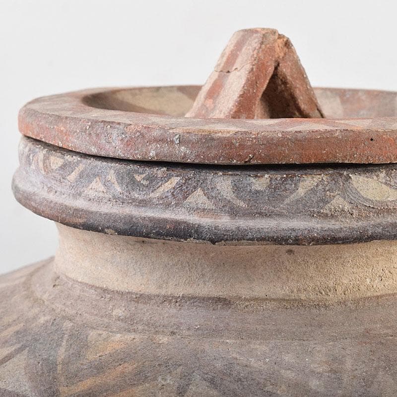 タイ古陶磁 バンチェン土器 アンダーソン土器 彩文土器 蓋壷 C R8636B