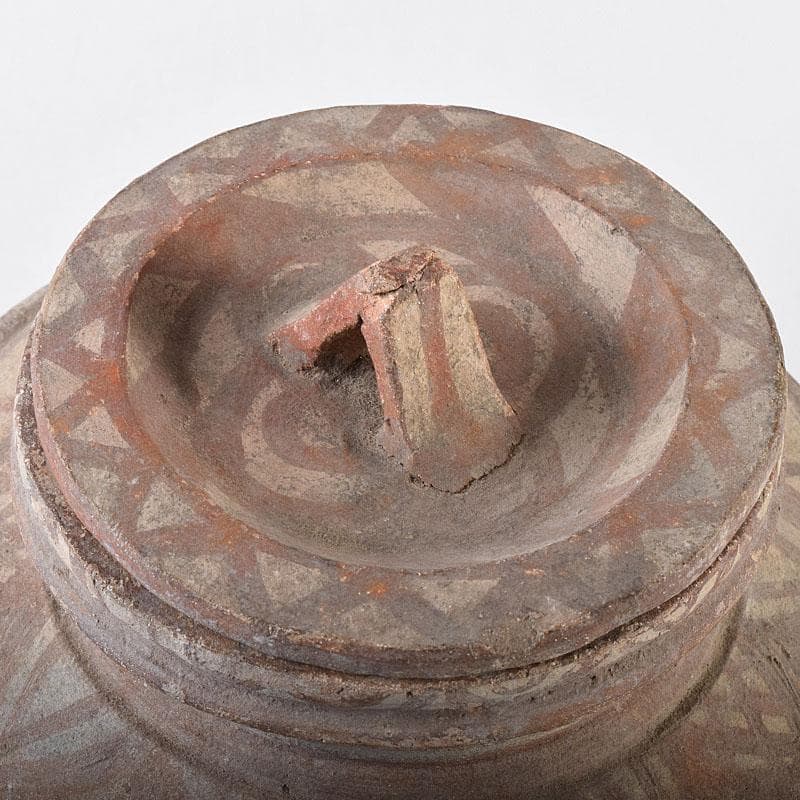 タイ古陶磁 バンチェン土器 アンダーソン土器 彩文土器 蓋壷 C R8636B