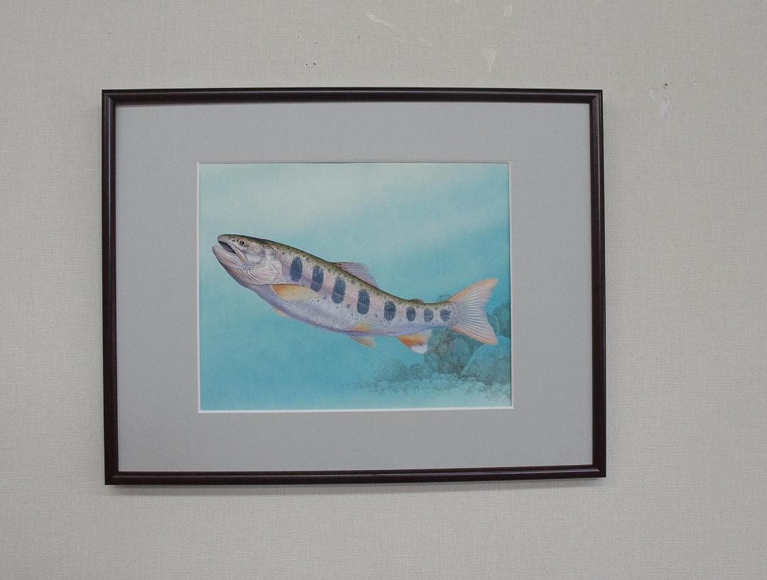 絵画】ネイチャーアート 「ヤマメ」原画
