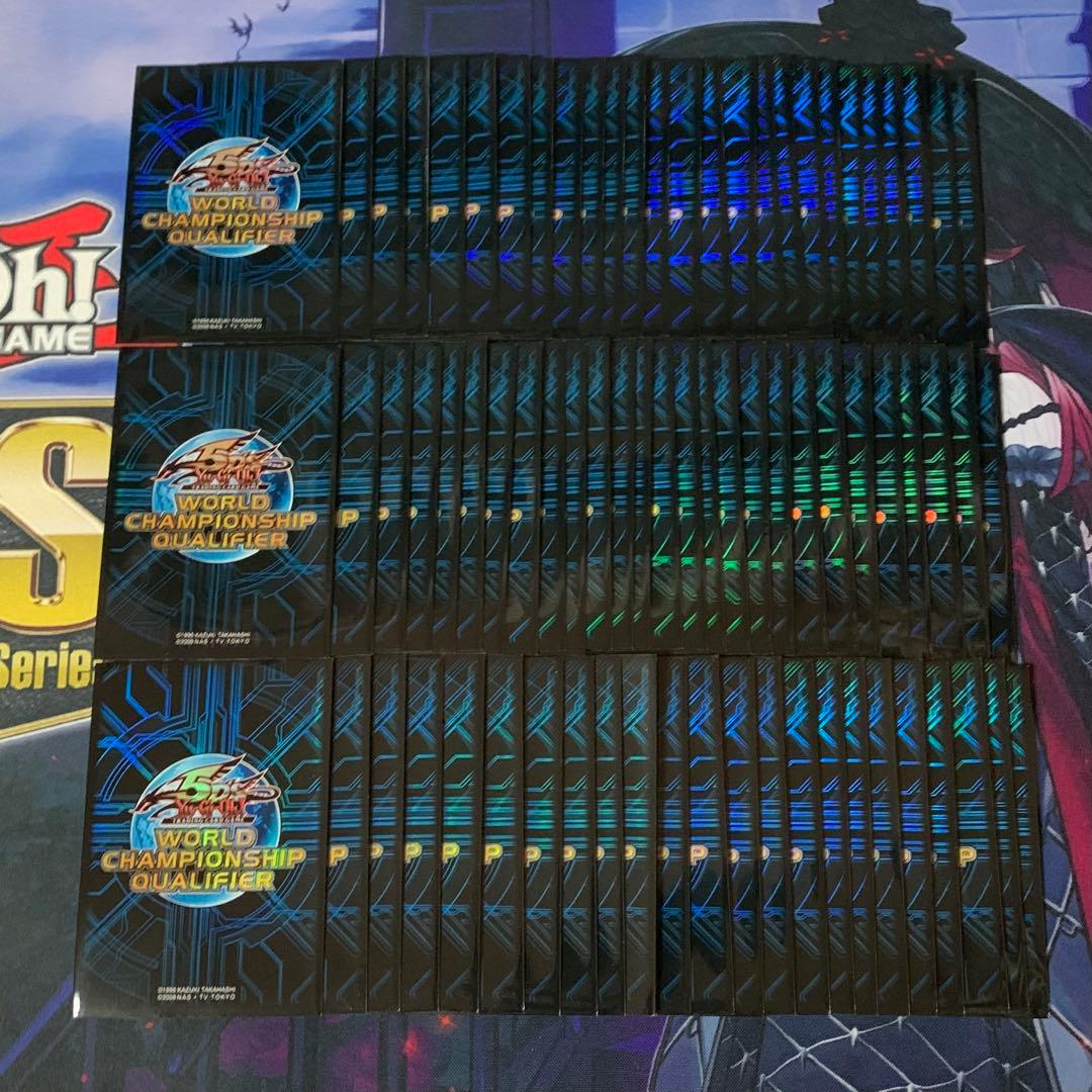 遊戯王 スリーブ WCQ 2010 青 80枚 竜の紋章 5D's