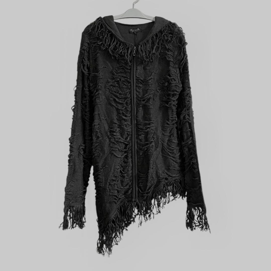 トップス 00s Bernings Sho Destroy Fringe Parka KH