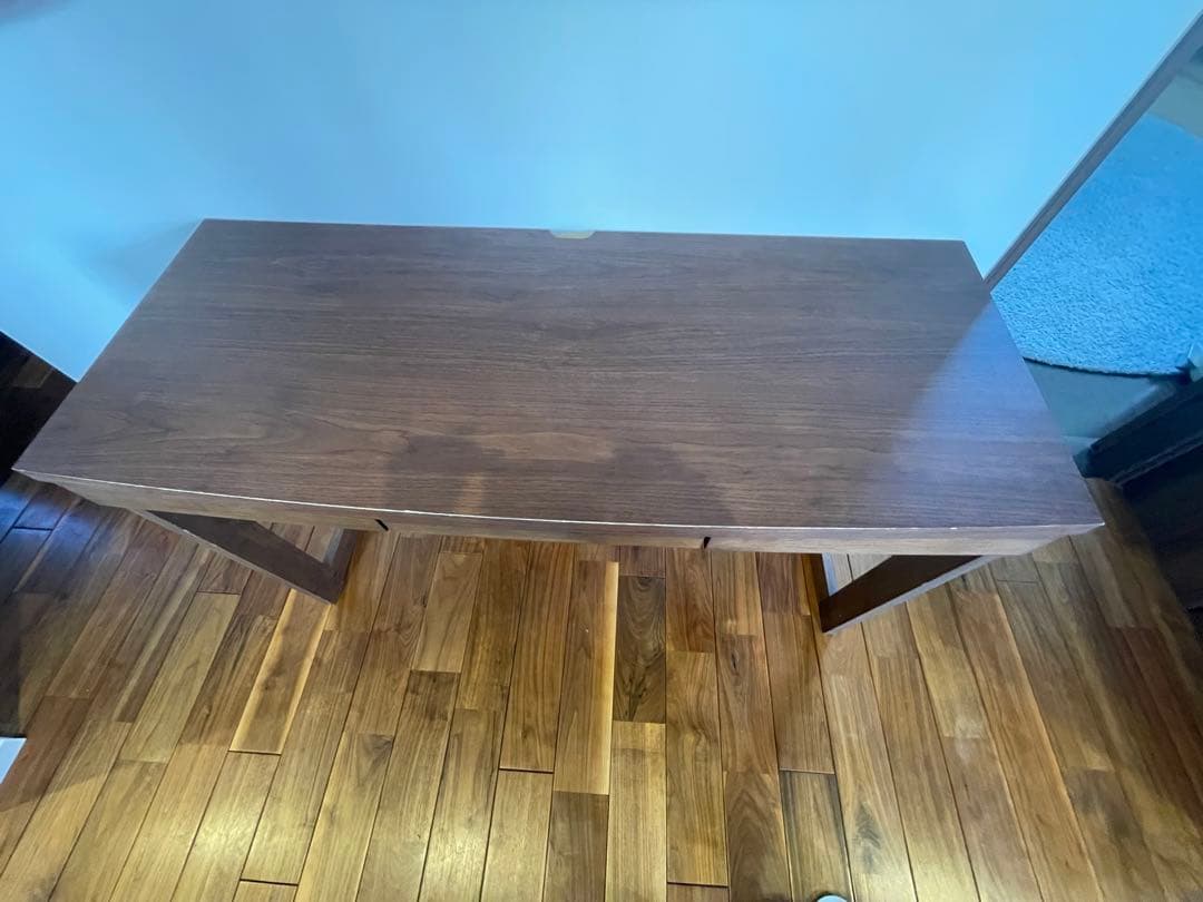 パソコンデスク 勉強机 ウォルナット調