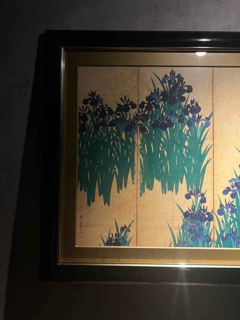 尾形光琳《燕子花図》　複製画