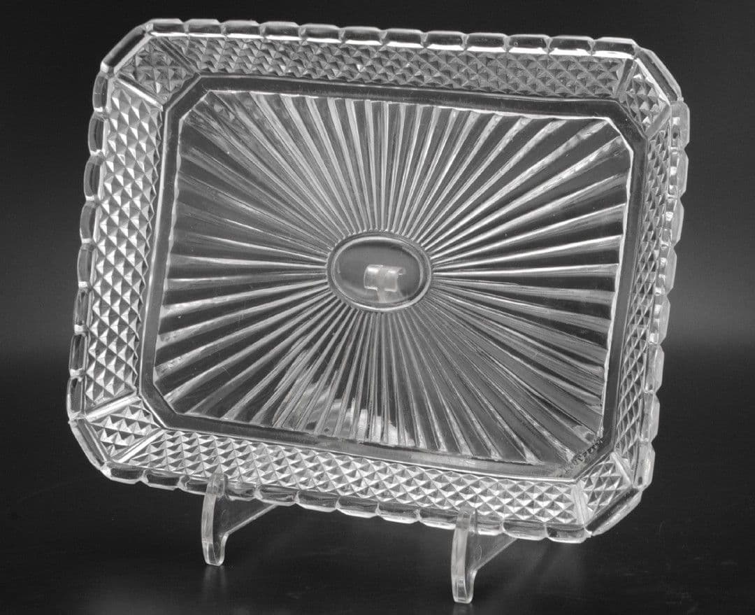 希少 Baccarat オールドバカラ 19世紀 刻印 ディアマンビゾー トレイ 希少 Baccarat オールドバカラ 19世紀 刻印 ディアマンビゾー トレイ