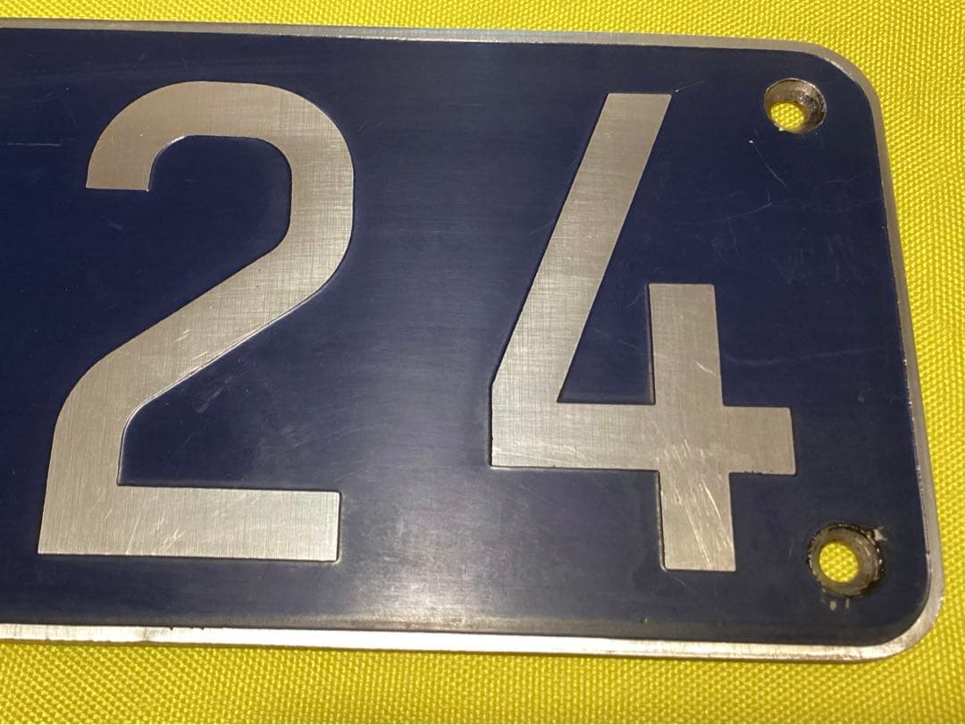 営団地下鉄　側面車号板　ナンバー　プレート