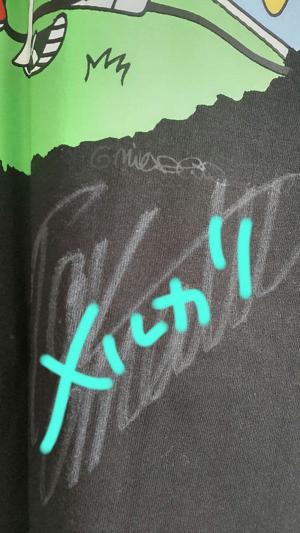 お値下げ！B'z直筆サイン入りツアーTシャツ - メルカリ