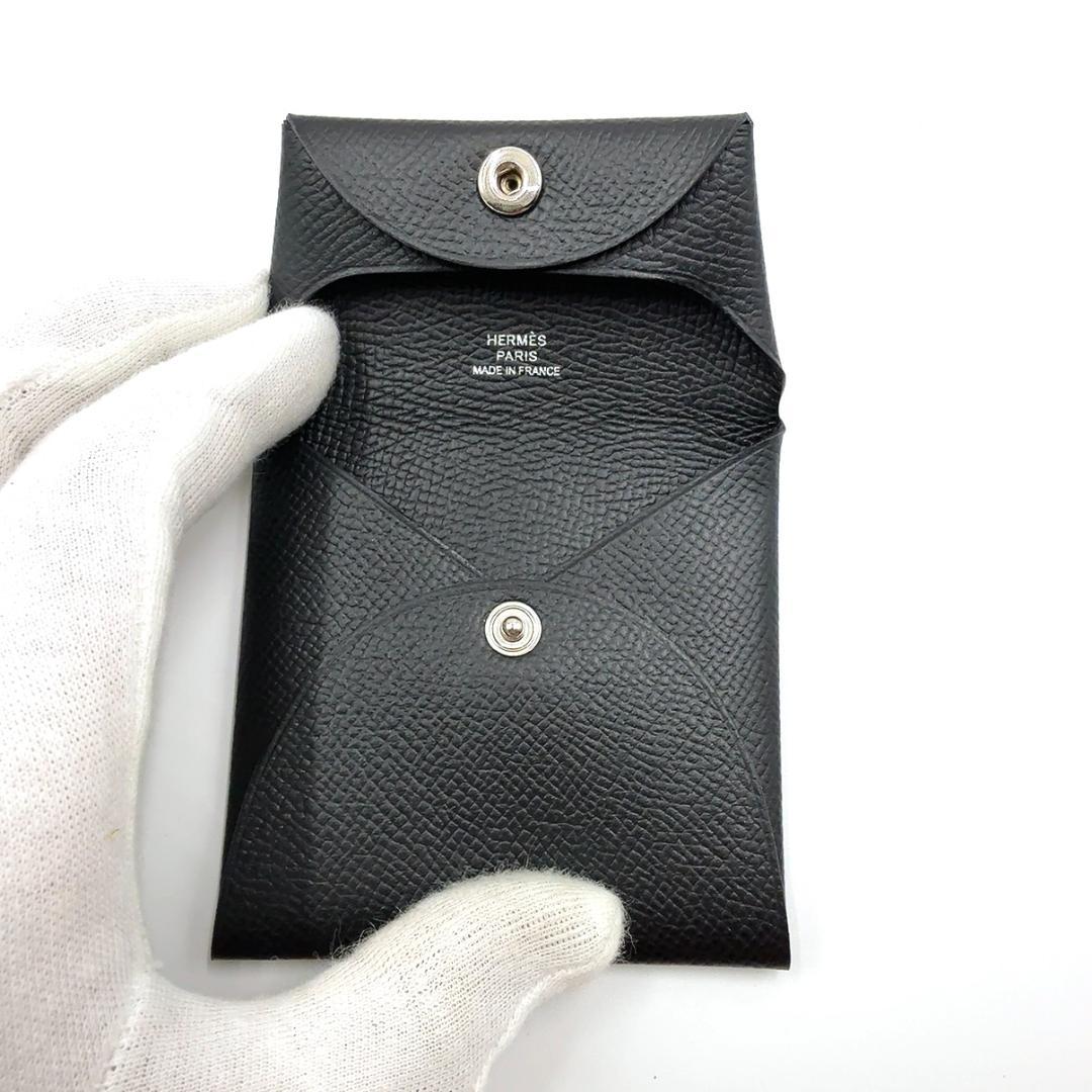 ◇エルメス◇エプソン/バスティア/ケース/刻印:Z/ブラック/小銭入れ