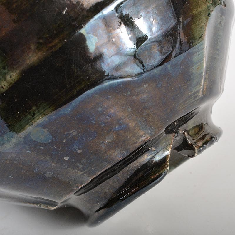 茶道具 石川県小松焼 青楽茶碗 時代箱 極め二重箱 D R6834 - メルカリ