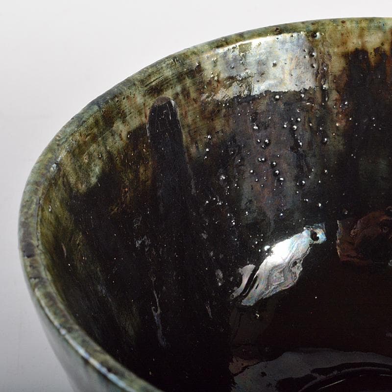 茶道具 石川県小松焼 青楽茶碗 時代箱 極め二重箱 D R6834 - メルカリ