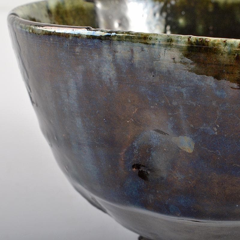 茶道具 石川県小松焼 青楽茶碗 時代箱 極め二重箱 D R6834 - メルカリ