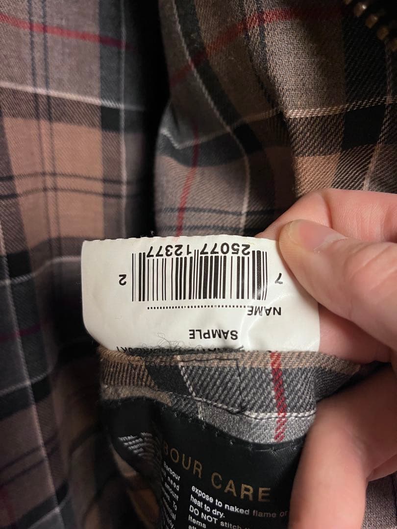 希少サンプル品】Barbour INTERNATIONAL BIKE JKT