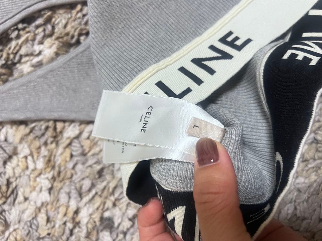 CELINE グレー タンクトップ