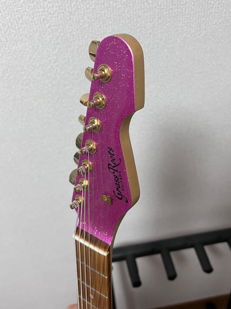 GrassRoots G-SN7-68TO Twinkle Pink 7弦ギター