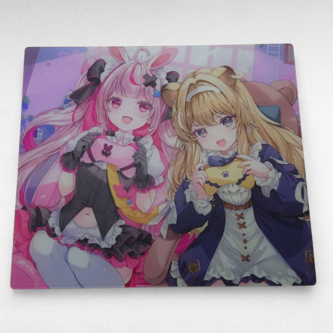 A5 ガラスマウスパッド 兎鞠まり レグルシュ ライオンハート サイン 氷
