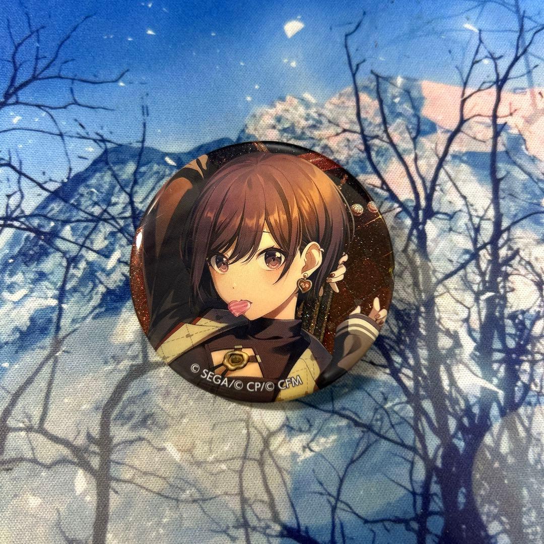 プロセカ 東雲絵名 グリッター缶バッジ グリ缶 40b プロセカ 東雲絵名