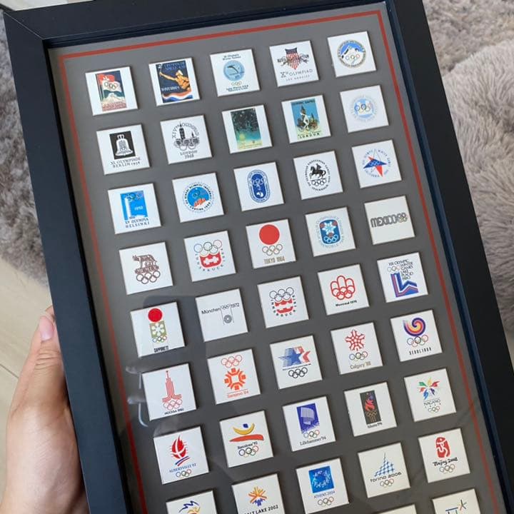 コカコーラ オリンピック夏季・冬季歴代45大会 記念ピンバッジ