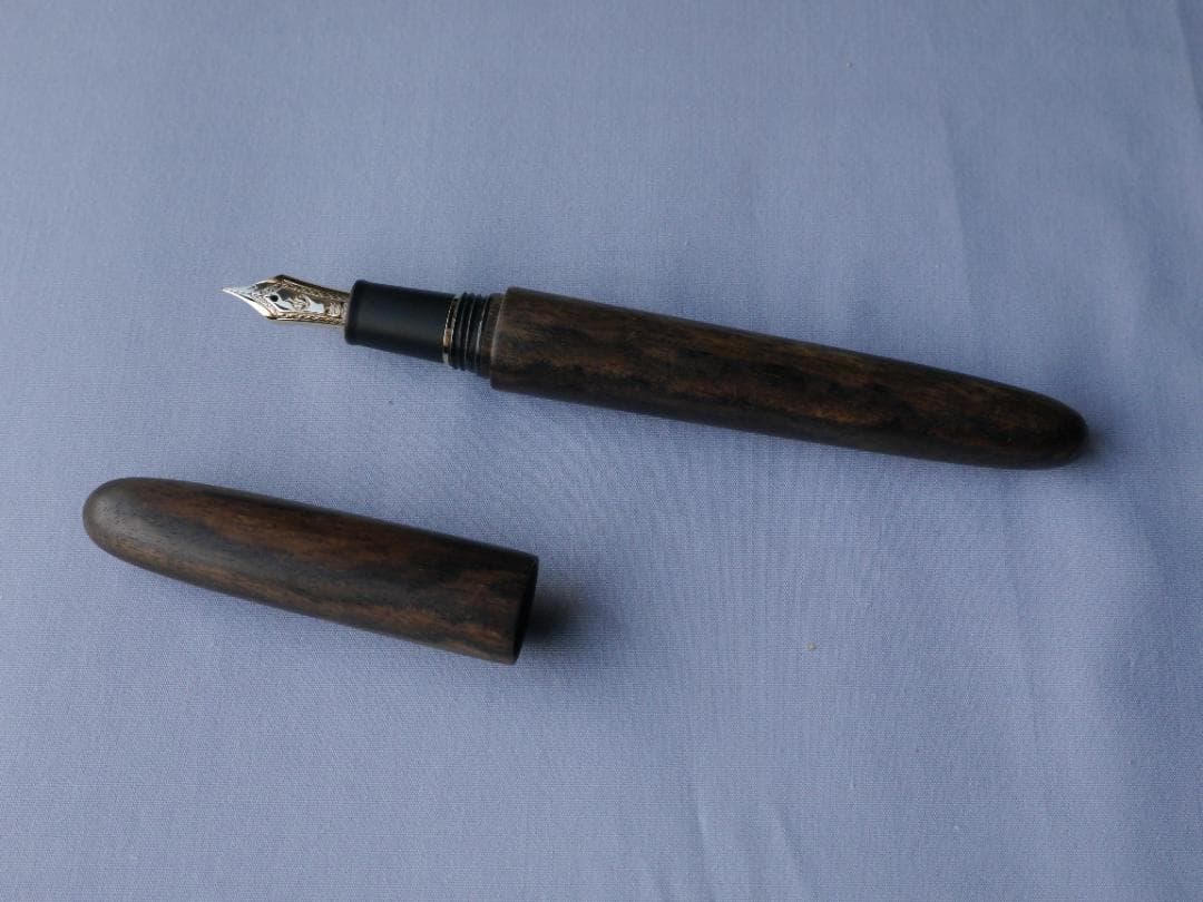 セーラー万年筆プロフィット21 用銘木軸　黒柿