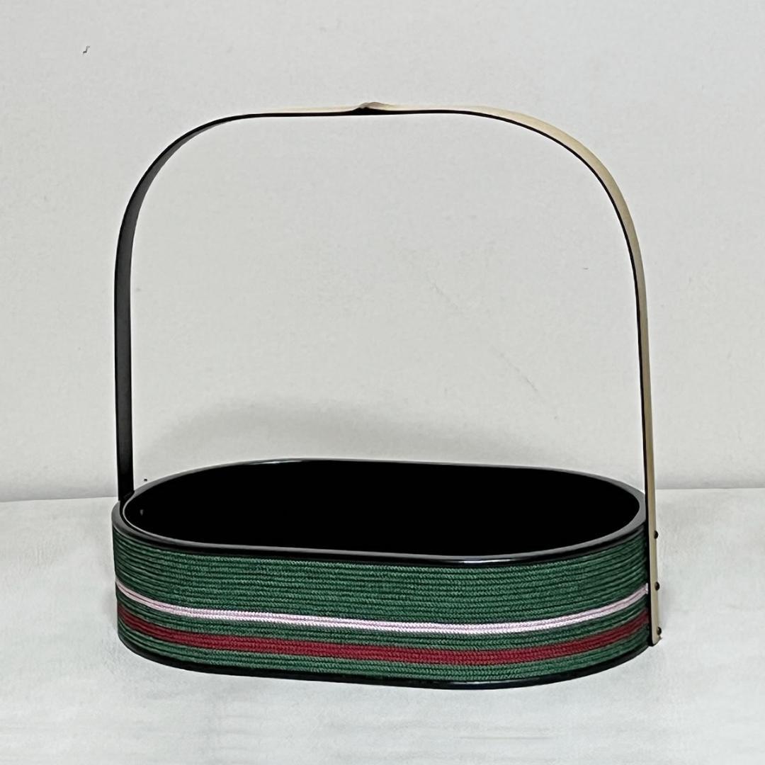 糸目紫雲 手付 莨盆 隆斎 共箱 土田友湖写 組紐 煙草盆