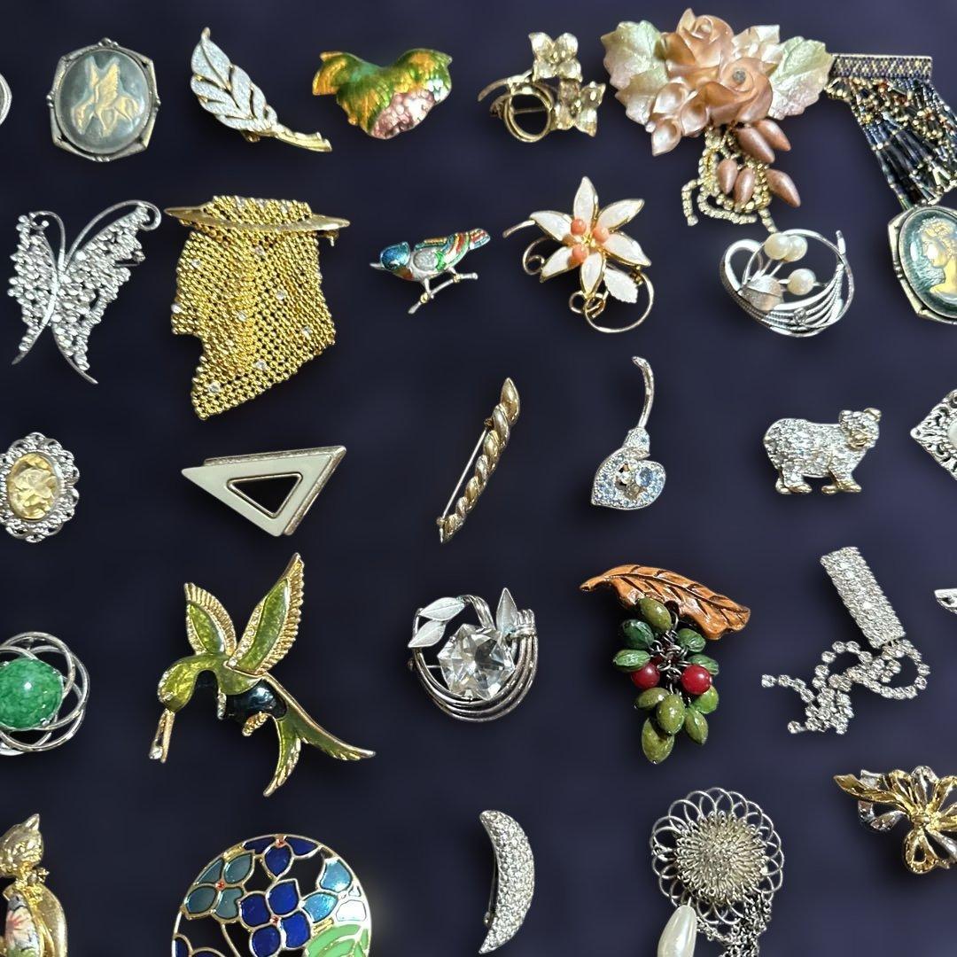 vintage】多様なデザインのブローチセット 130点以上 まとめ売り