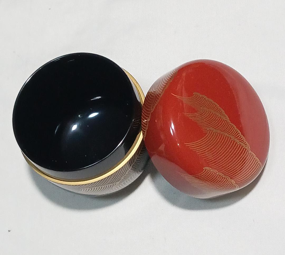 茶道具 輪島塗 蒔絵師 比古田外記作 曙蒔絵中棗 美術品級 美品