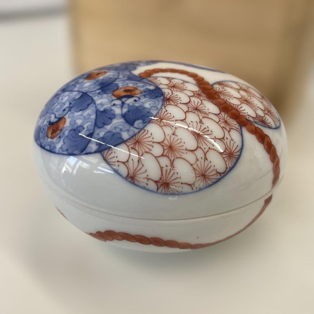 鍋島藩窯　市川祥山　香合