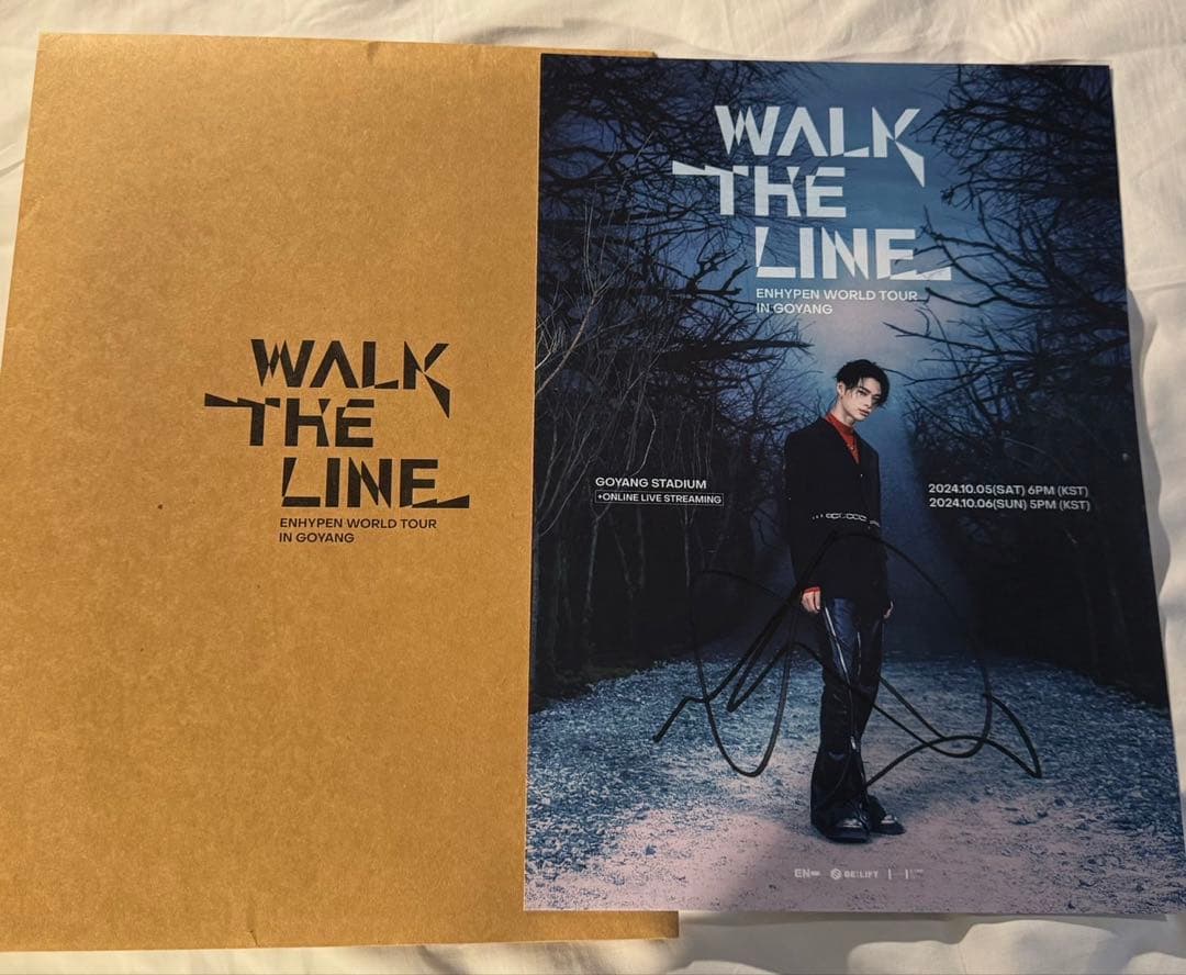 enhypen 直筆サイン入りポスター　ニキ WTL プレステ特典 ENHYPEN】ニキ 直筆サイン入り ポスター WTL プレステ特典 ENHYPEN