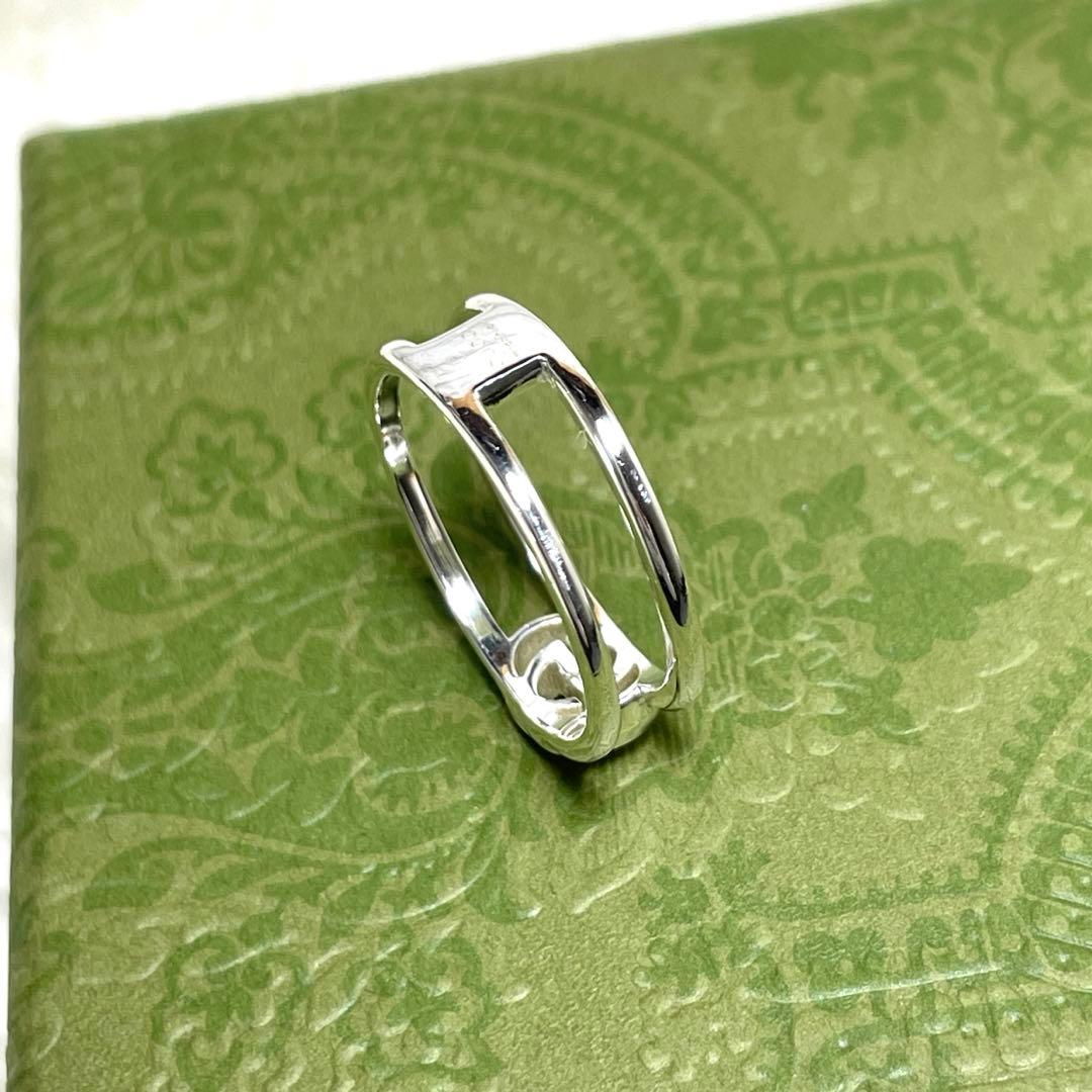 GUCCIグッチ インターロッキングGGリング　スリム　14号メンズ/レディース