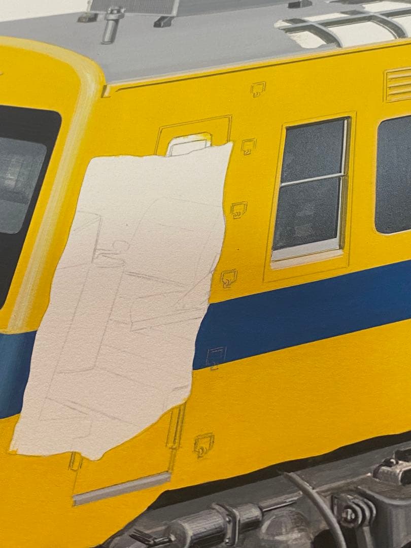 2555❣️ 鉄道　　オブジェ　電車　絵　3セット