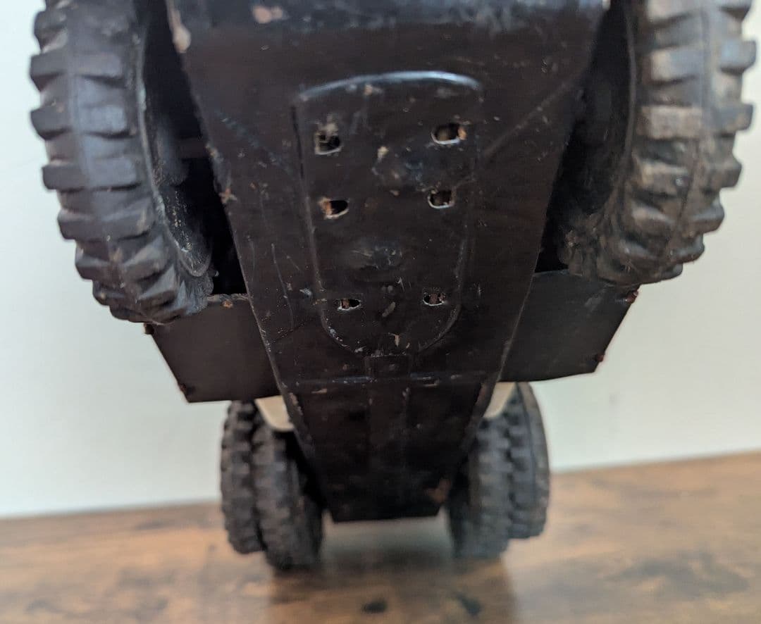 昭和レトロ】ブリキのおもちゃ/Chevrolet 80 ダンプトラック 赤/緑