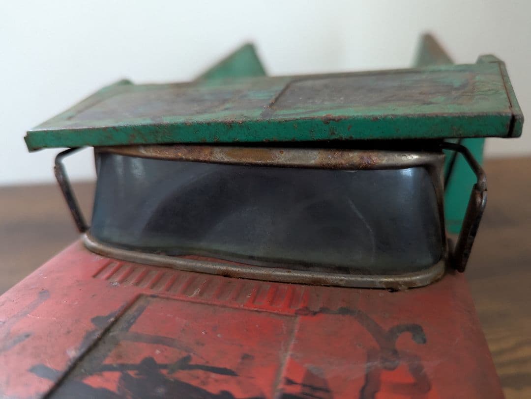 昭和レトロ】ブリキのおもちゃ/Chevrolet 80 ダンプトラック 赤/緑