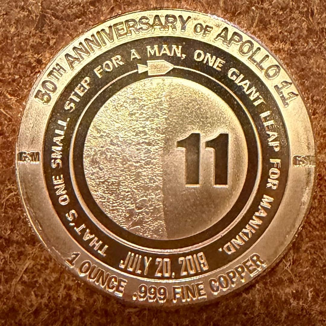 【10枚セット】純銅 銅貨 1oz アポロ/レーガン メダル ラウンド