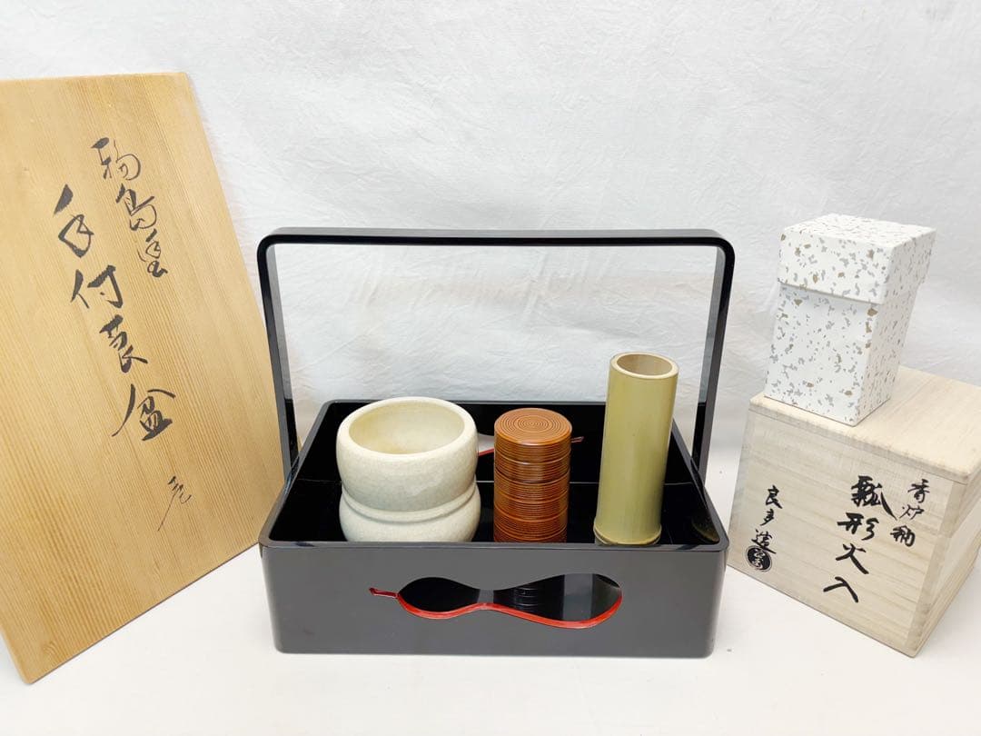 いぶし銀 銀川堂 茶托5枚セット 黄銅製 鎚起銅器