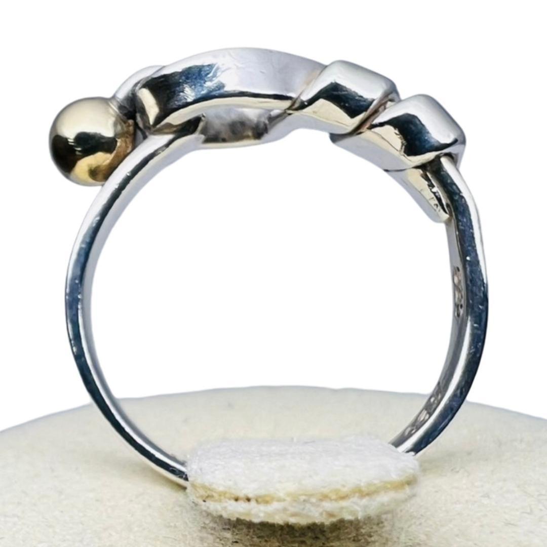 【極美品】TIFFANY リング 指輪 フック＆アイ ラブノット 925 K18