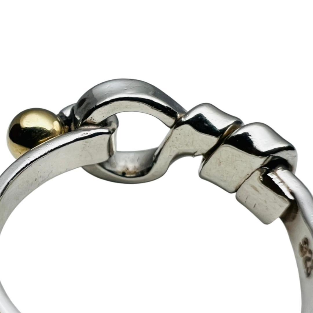 【極美品】TIFFANY リング 指輪 フック＆アイ ラブノット 925 K18