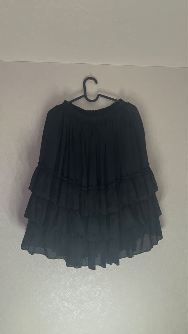 ATELIER PIERROT 黒 フリル ティアード スカート ゴスロリ