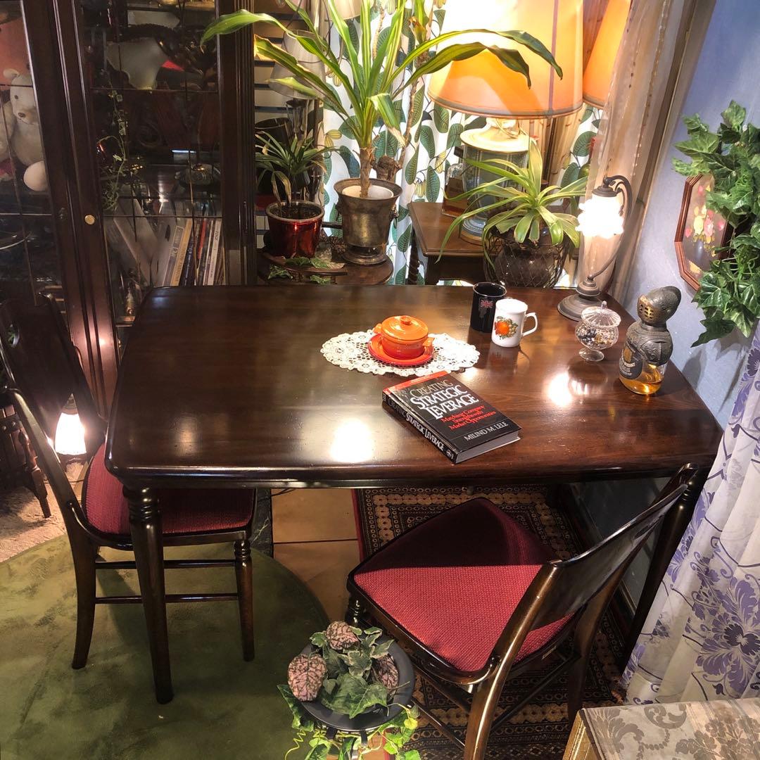 オールドヴィンテージ 柏木工 スピンドルレッグ　ダイニングテーブル