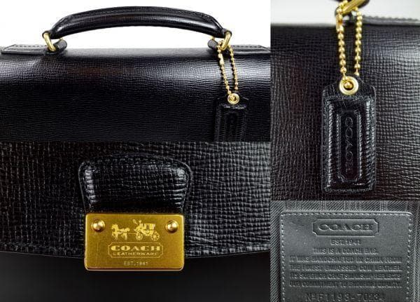 COACH コーチ 『ベッドフォード』 サフィアノレザー アタッシェ 【逸品】