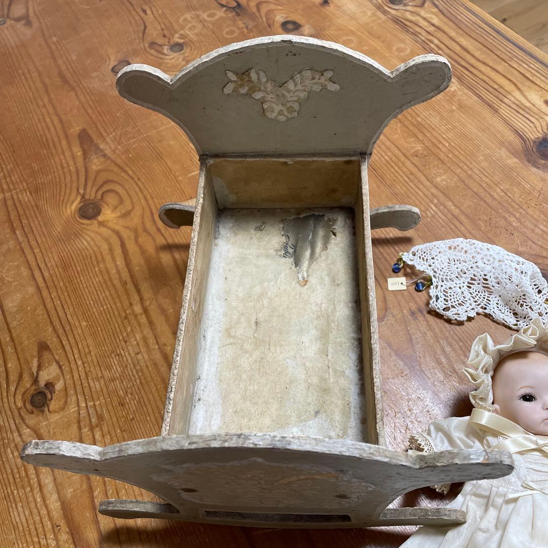 フランスアンティークベビーベッドセット