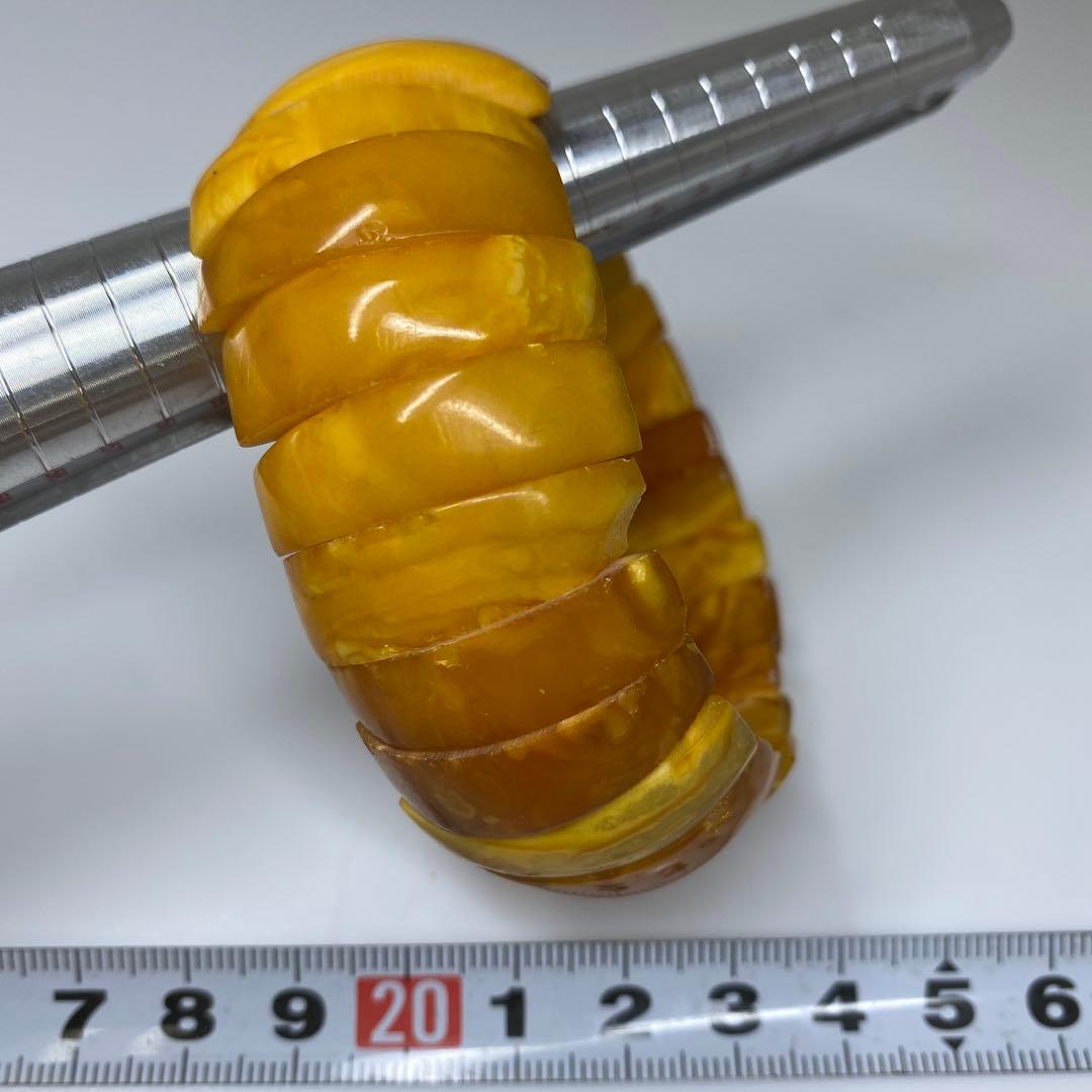 本蝋琥珀　バングル　31g タエチ　東さ7-0321☆2F