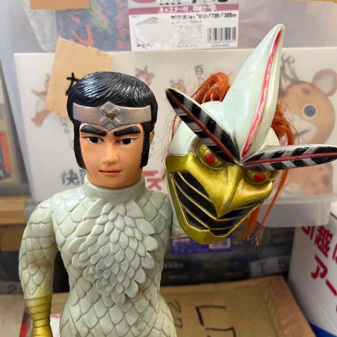 変身忍者嵐　面取れ　ジャイアントサイズ　当時物
