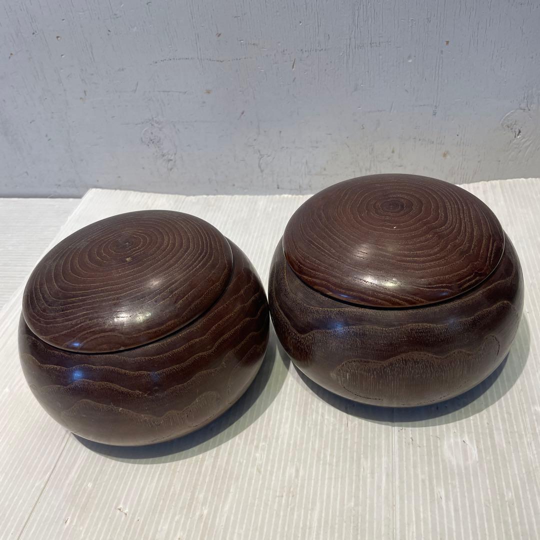 【碁石セット】囲碁 蛤 貝 木製 趣味 遊び　那智黒石　室内ゲーム