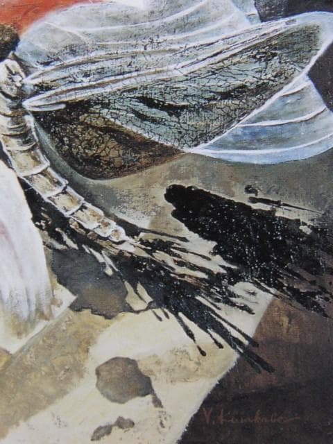 日下部淑子、【蘇生の時】、希少な画集画、新品高級額・額装付、状態良好