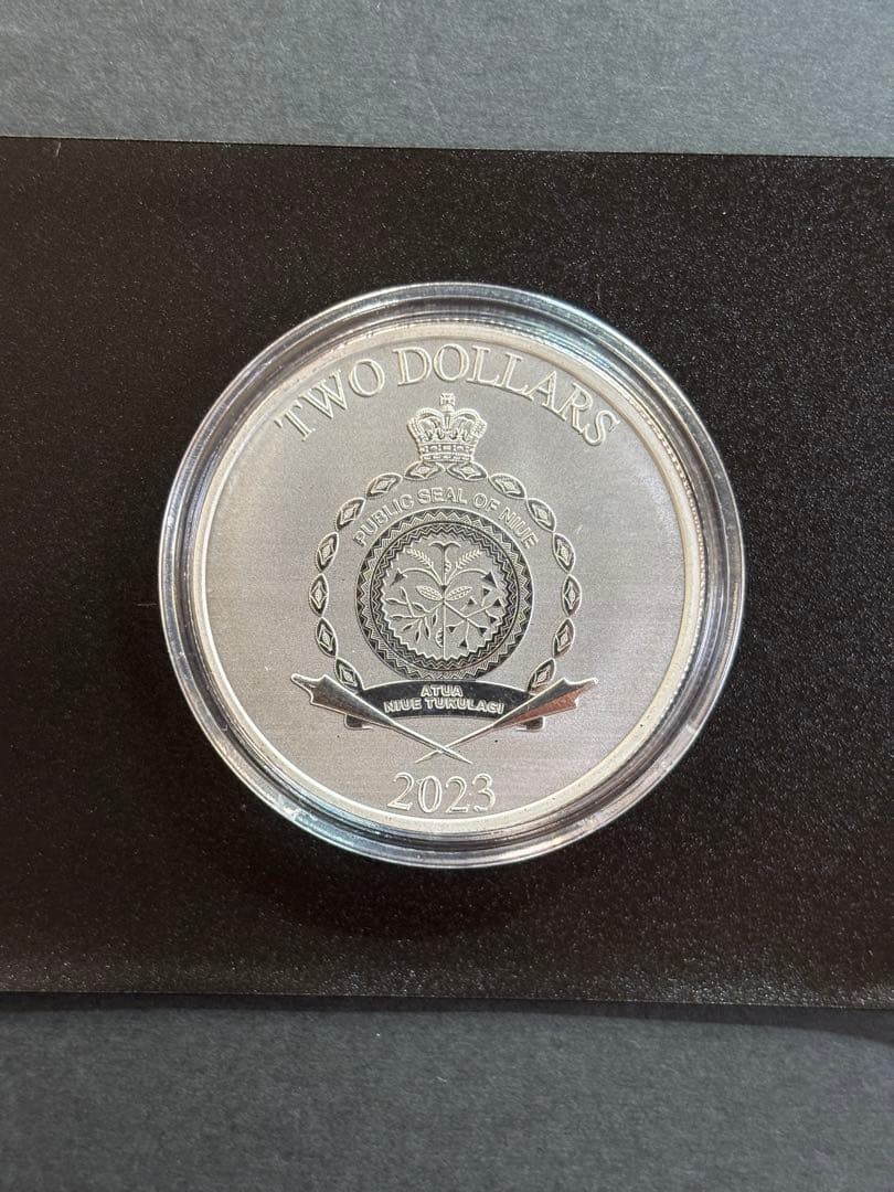 ミッキー　ミニー 銀貨 1オンス 2023年　クリアケース　純銀シルバー