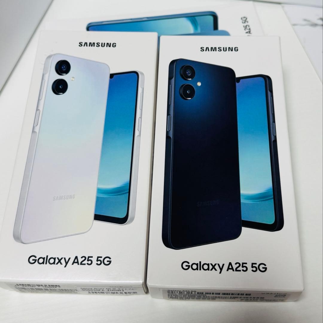 Galaxy A25 5G ホワイト・ブルー 2台セット Samsung Galaxy A25 5G