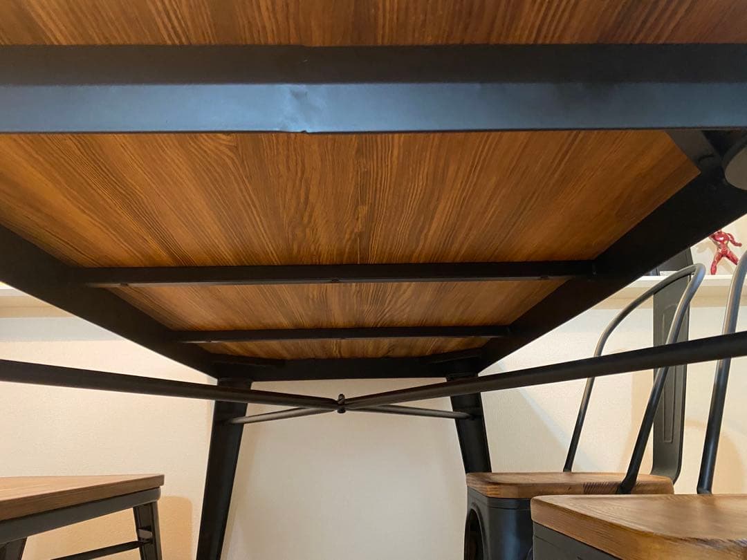 【引取限定】LOWYA ダイニングテーブル ベンチ/チェアセット 定価4.8万