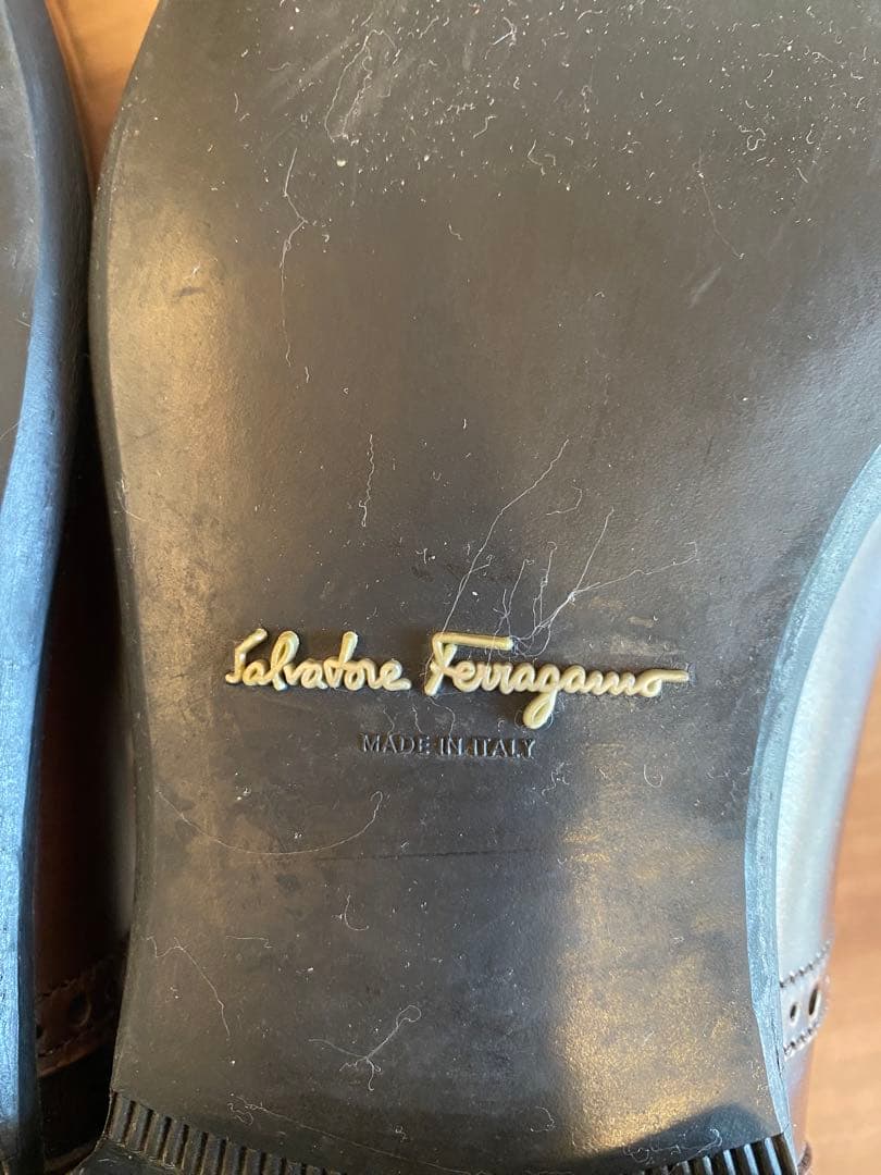 Salvatore Ferragamo ブローグシューズ ブラウン