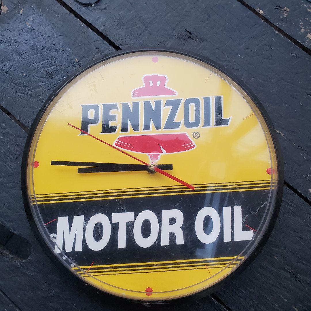 ペンゾイル ペンズオイル PENMZOIL 時計 壁掛け時計 ウォールクロック