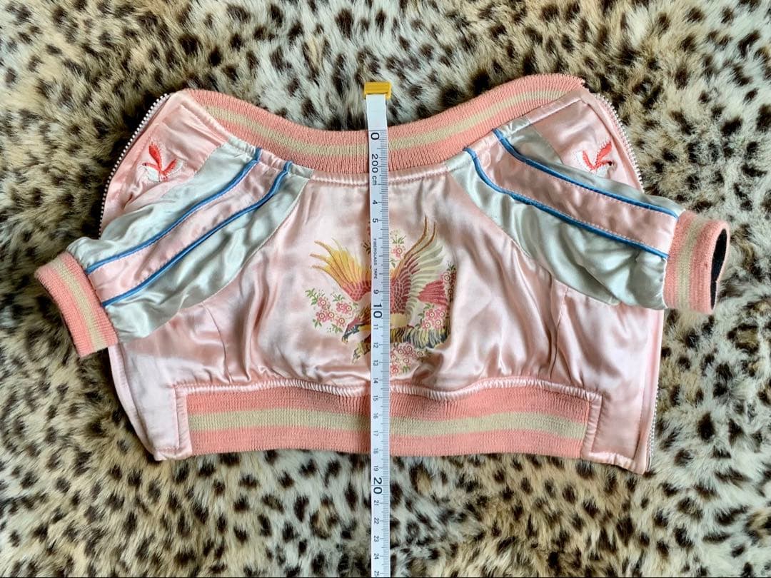 訳ありリバーシブルスカジャンblueblueblue犬服ジャンパー和柄ダウン